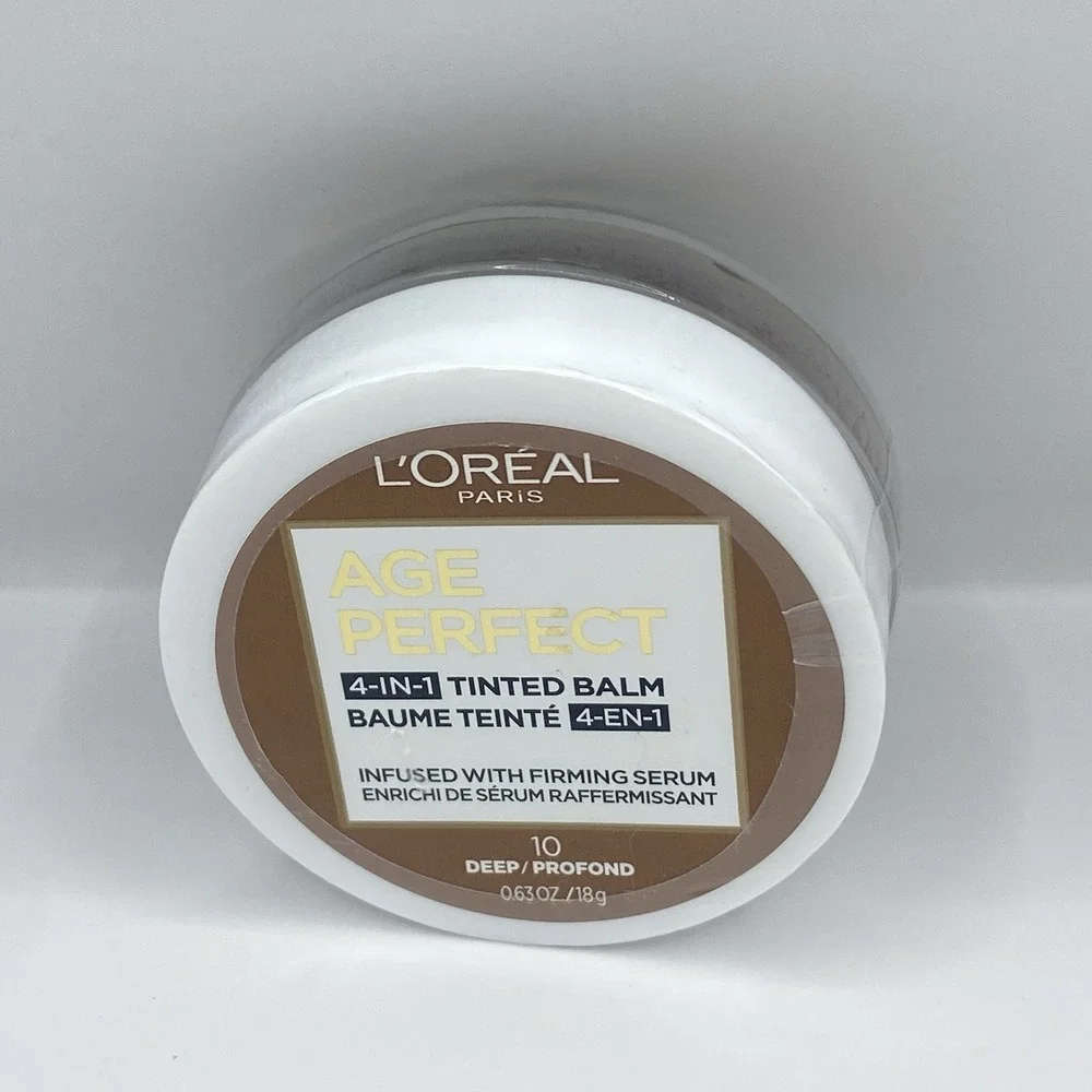 L'Oreal Age Perfect 4-in-1 Tinted Balm 10 Deep 0.63oz Firming Serum New